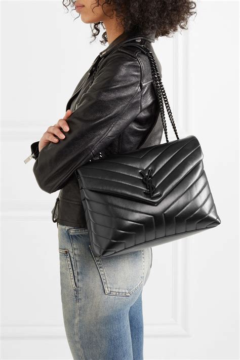 YSL quilted leather bag